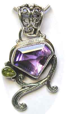 Edelstein Anhänger Amethyst Edelstein Anhänger Amethyst