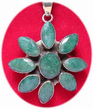 Chrysopras Lotus Anhnger  