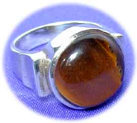 Silberring Tigerauge