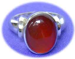 Silberring mit Karneol