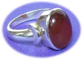 Silberring mit Karneol