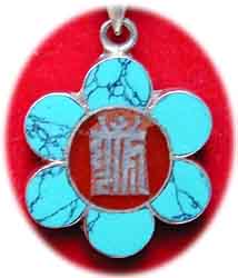 Inlay -Kalachakra Anhnger